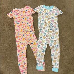 2-Short Sleeve Pajama Set